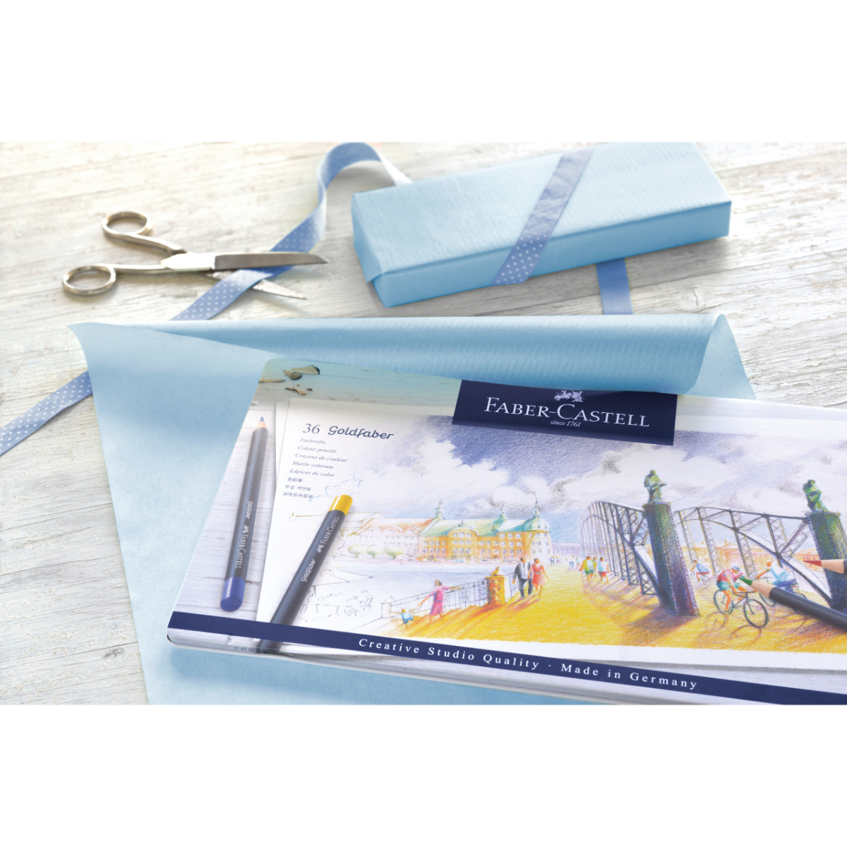 LÁPIZ DE COLOR FABER-CASTELL GOLDFABERLATA METAL X36 UNIDADES - 4