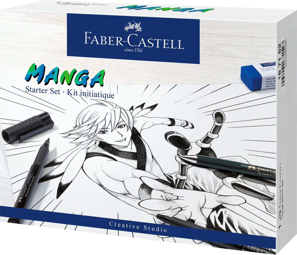 LÁPICES FABER-CASTELL TIRALÍNEAS MANGA STARTER 8 PIEZAS - 1