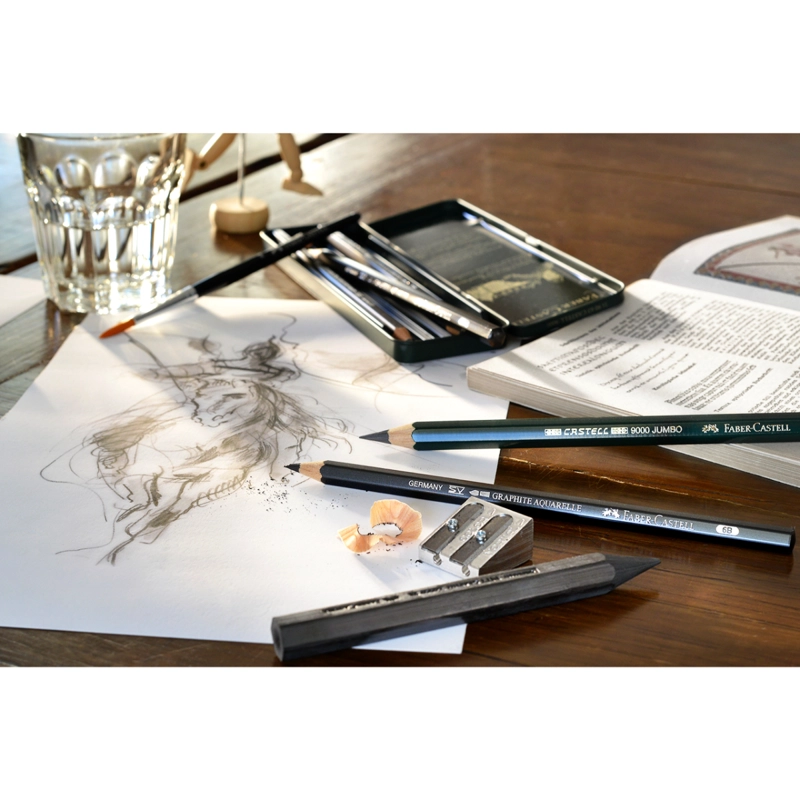 LÁPIZ GRAFITO FABER-CASTELL PITT MONOCHROME 11 UDS - 3