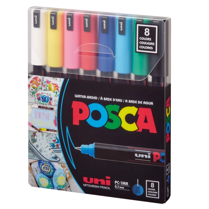 SET MARCADORES POSCA 1MR 8 COLORES - 1