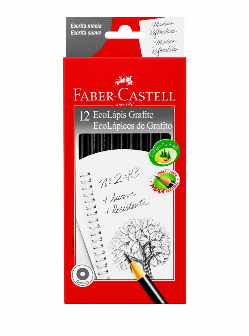 LAPIZ GRAFITO ECO 1205 REDONDO FABER-CASTELL X12 UDS. - 1