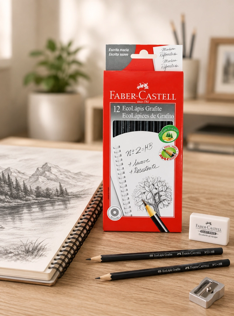 LAPIZ GRAFITO ECO 1205 REDONDO FABER-CASTELL X12 UDS. - 2