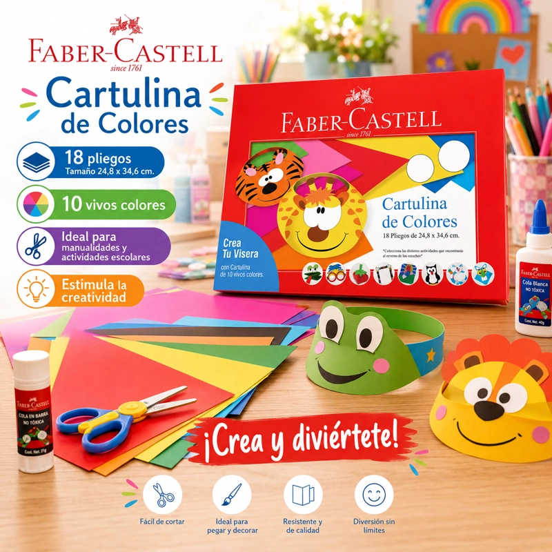 CARTULINA FABER-CASTELL X18 PLIEGOS - 4