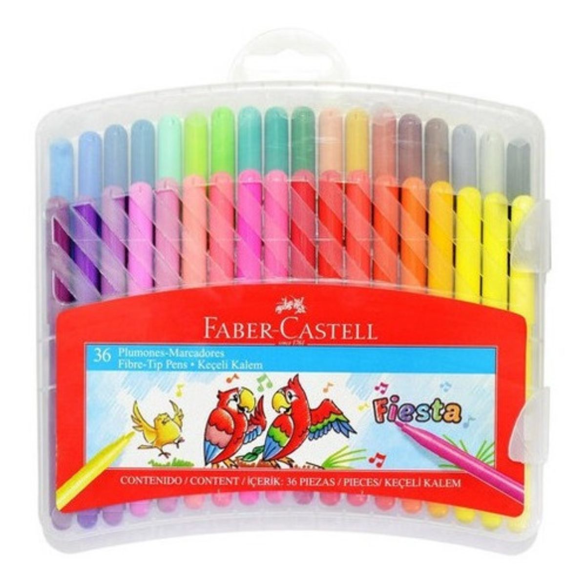 MARCADORES FABER-CASTELL ESCOLARES X36 COLORES - 1