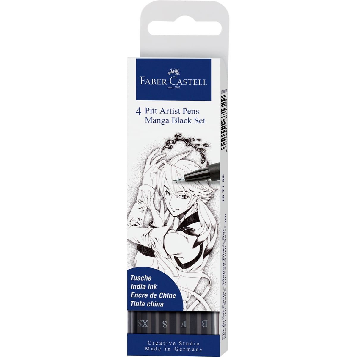 MARCADOR FABER-CASTELL PITT ARTIST PEN MANGA BLACK X4 UDS - 3