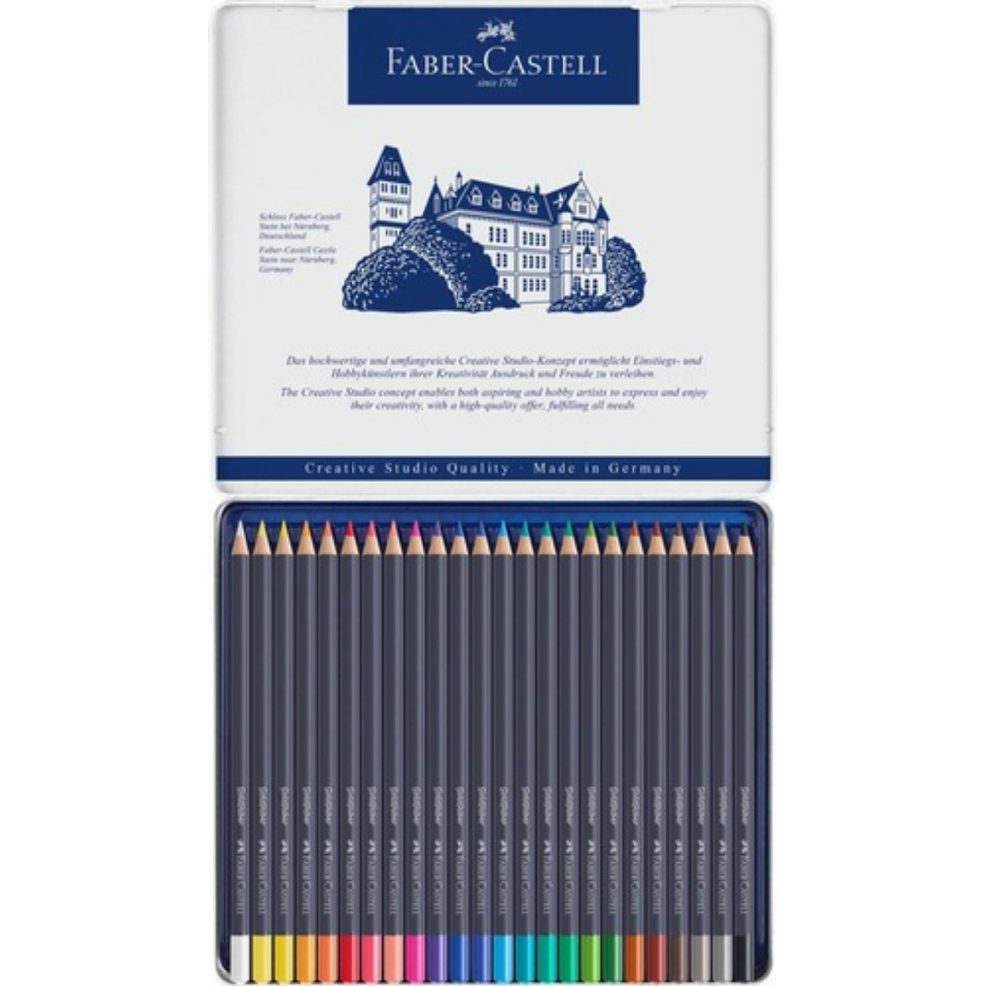 LÁPIZ FABER-CASTELL DE COLOR GOLDFABERLATA METAL X24 COLORES - 2