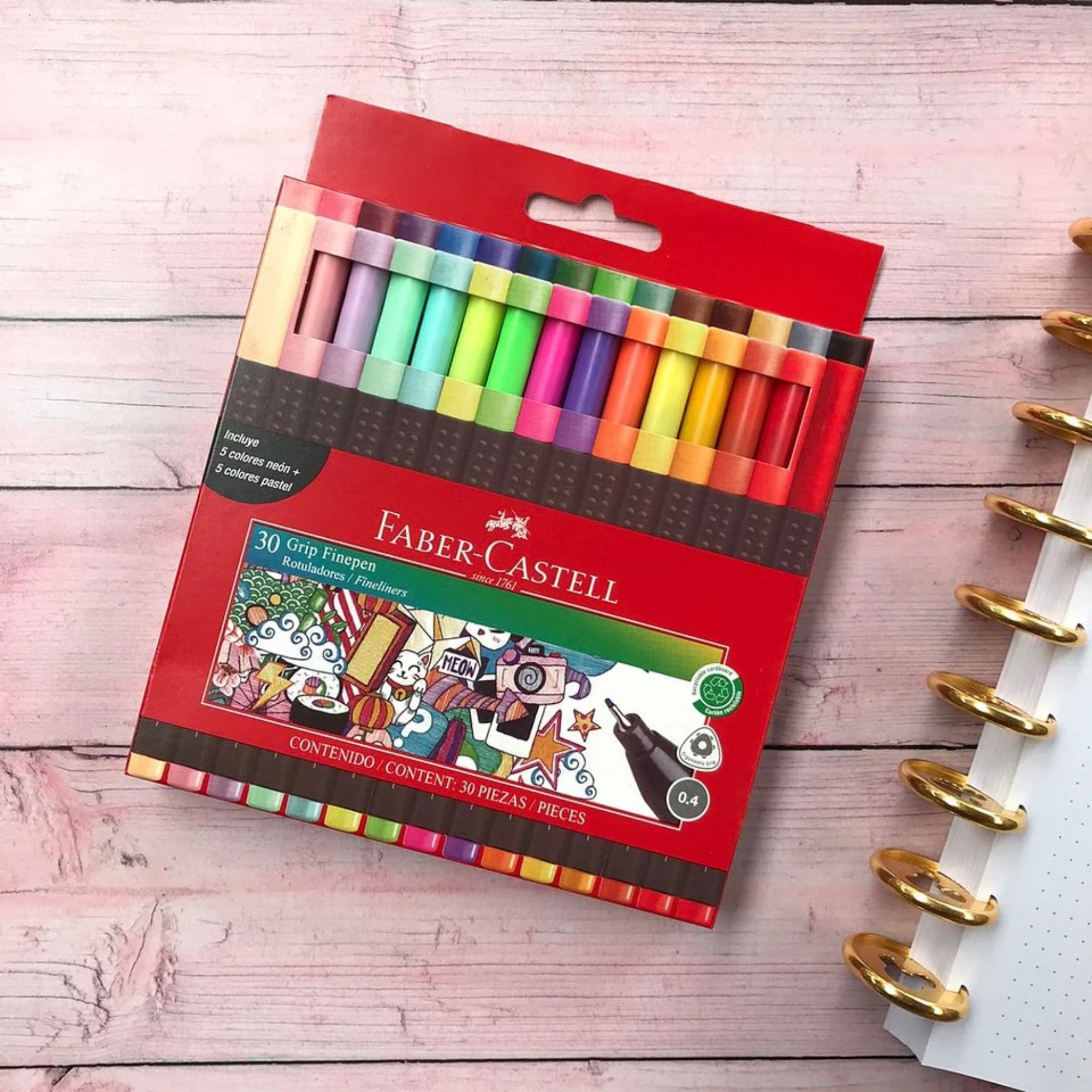 Règle Sparkle Faber-Castell 30 Cm - Vert Océan, Plastique Durable, Graduations Lisibles