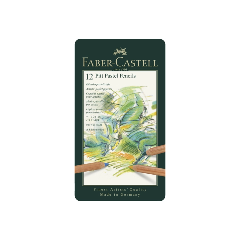 LÁPIZ FABER-CASTELL PITT PASTEL ESTUCHE X12 COLORES - 2