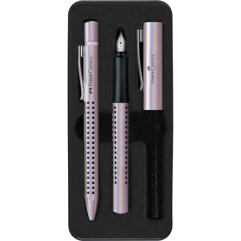 PLUMA + BOLÍGRAFO GRIP FABER-CASTELL EDITION GLAM PEARL - 1