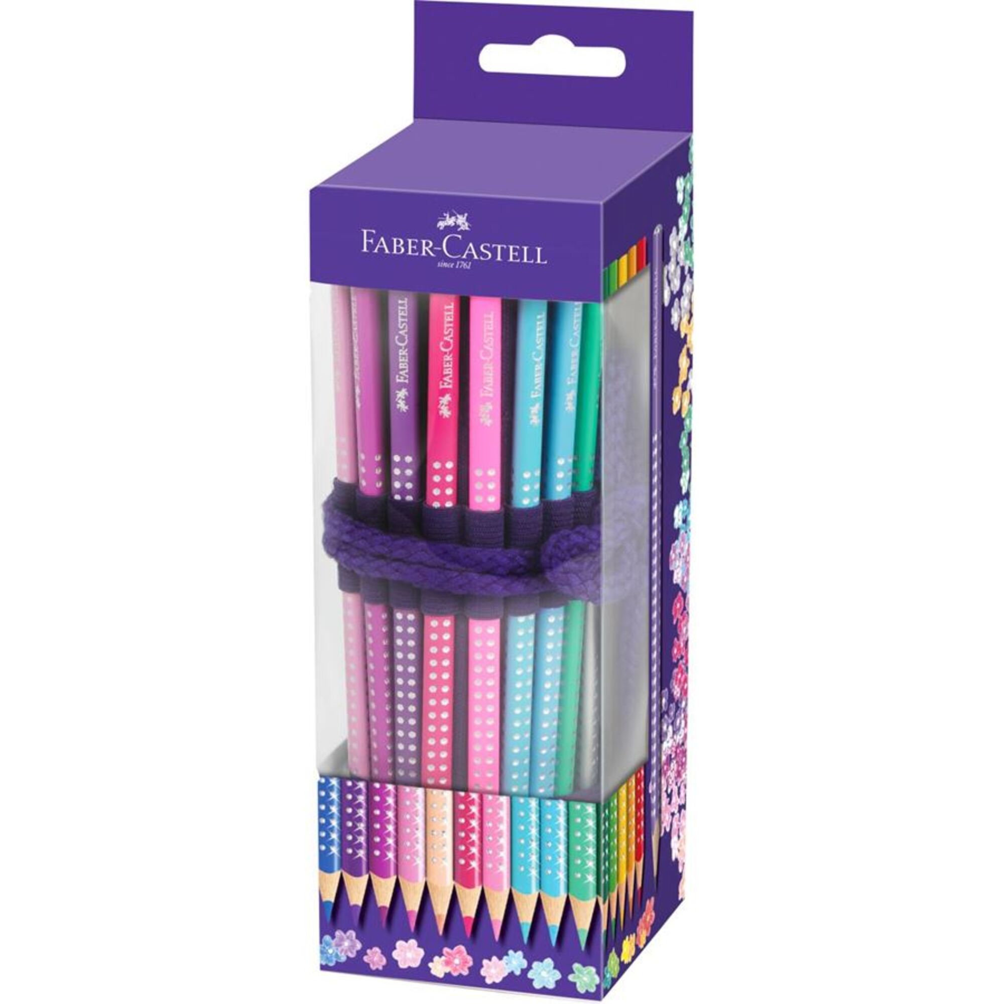 LÁPICES DE COLORES FABER-CASTELL SPARKLE X20 + ACCESORIOS - 1