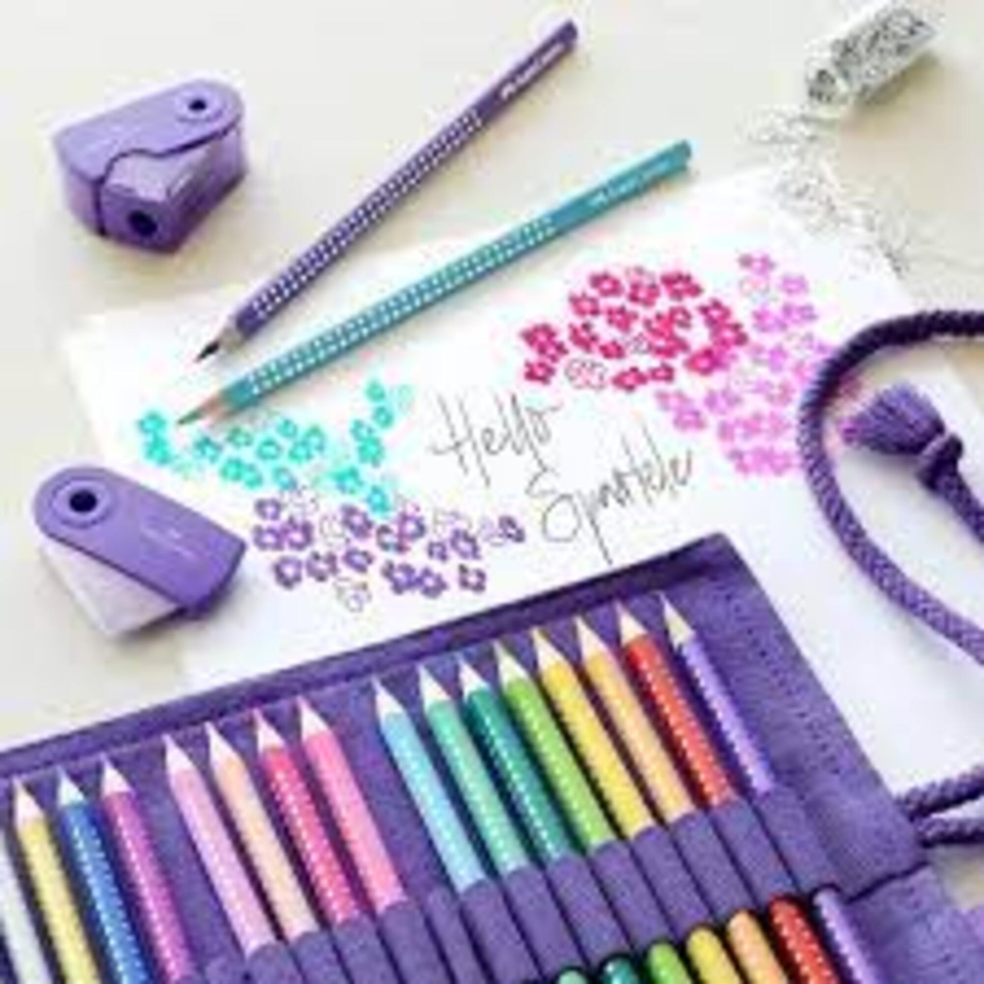 LÁPICES DE COLORES FABER-CASTELL SPARKLE X20 + ACCESORIOS - 3