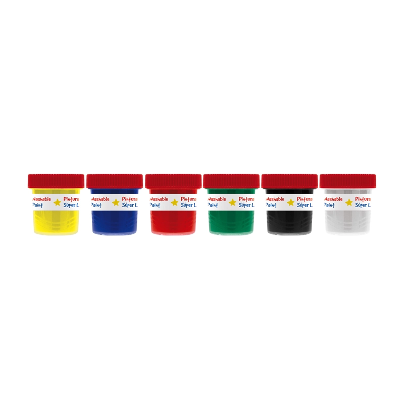 PINTURA DE DEDOS FABER-CASTELL LITTLE CREATIVES X6 COLORES - 3