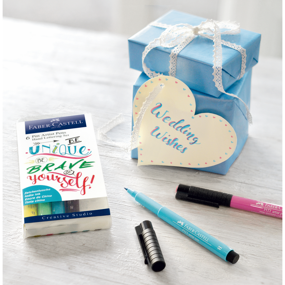 MARCADOR FABER-CASTELL LETTERING TONOS PASTELES X6 UDS - 2
