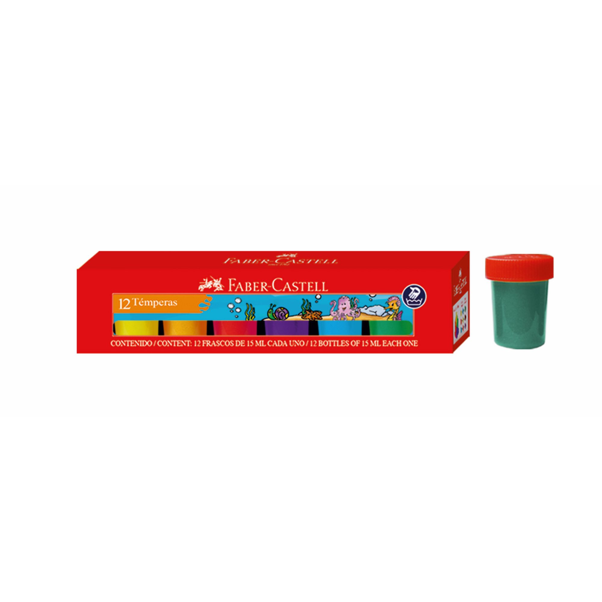 TE MPERA ESTUCHE X12 FABER-CASTELL 15ML - 1