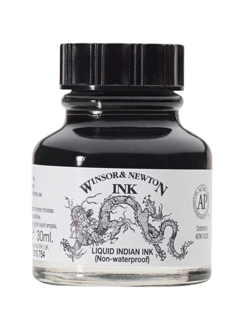 TINTA PARA DIBUJO WINSOR & NEWTON LIQUID INDIAN 30ML - 1