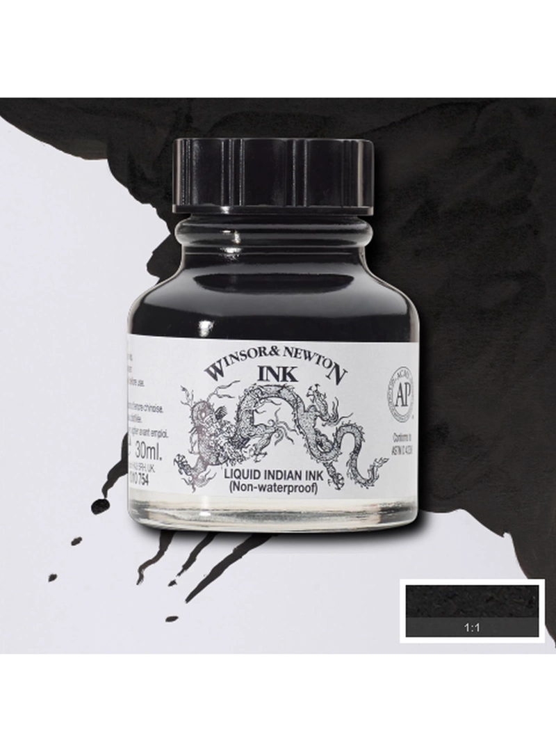 TINTA PARA DIBUJO WINSOR & NEWTON LIQUID INDIAN 30ML - 2