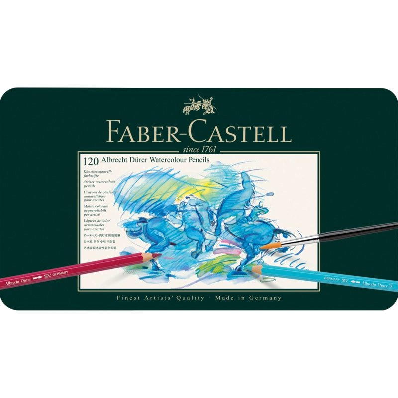 LÁPICES COLORES FABER-CASTELL ACUARELABLES A.DÜRER X120 - 1