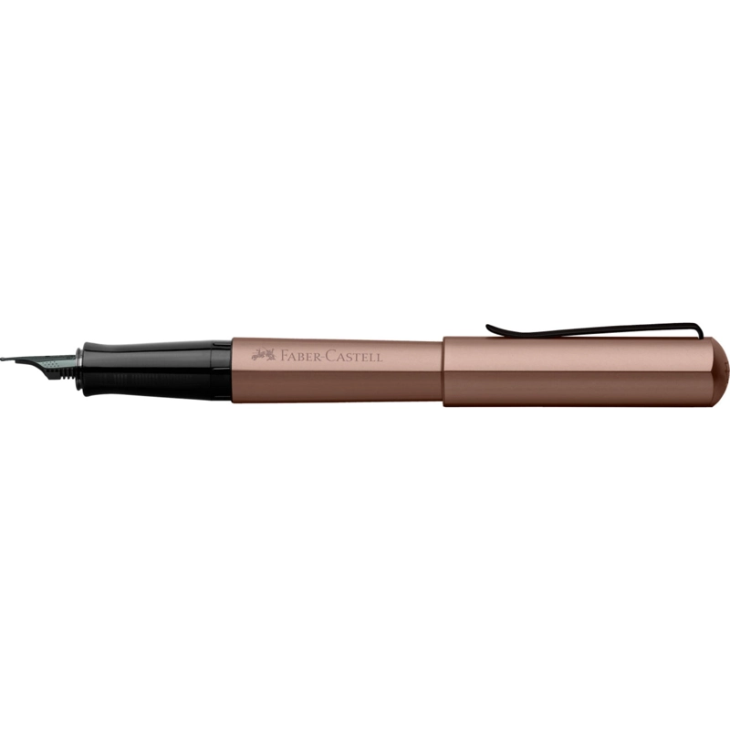 PLUMA ESTILOGRÁFICA FABER-CASTELL HEXO BRONCE - 4
