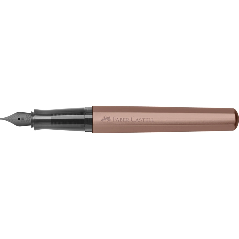 PLUMA ESTILOGRÁFICA FABER-CASTELL HEXO BRONCE - 6