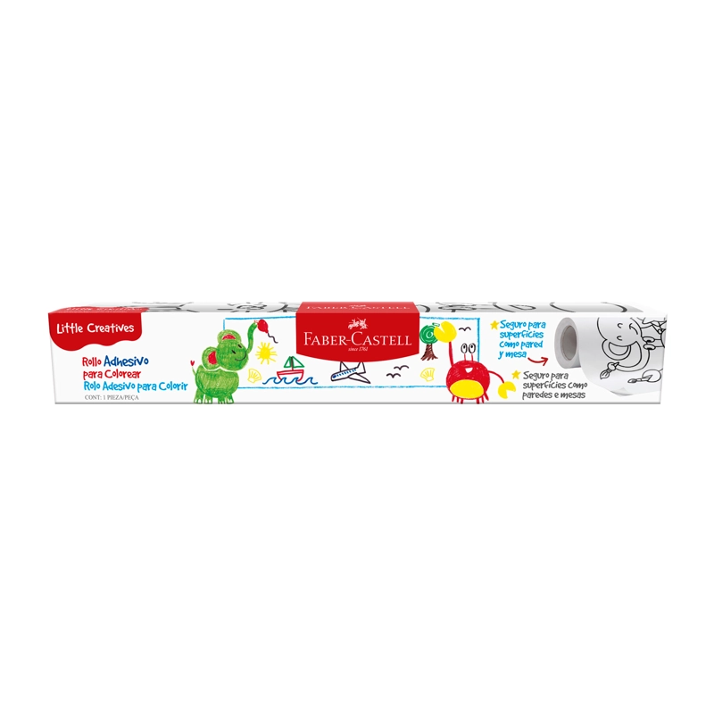 ROLLO ADHESIVO FABER-CASTELL PARA COLOREAR LITTLE CREATIVES - 1