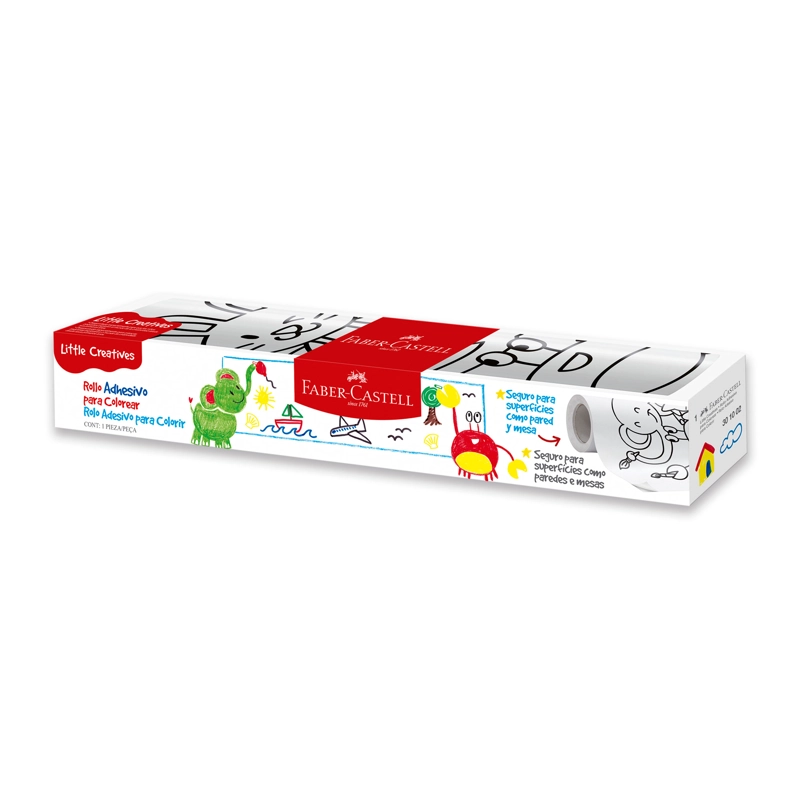 ROLLO ADHESIVO FABER-CASTELL PARA COLOREAR LITTLE CREATIVES - 7
