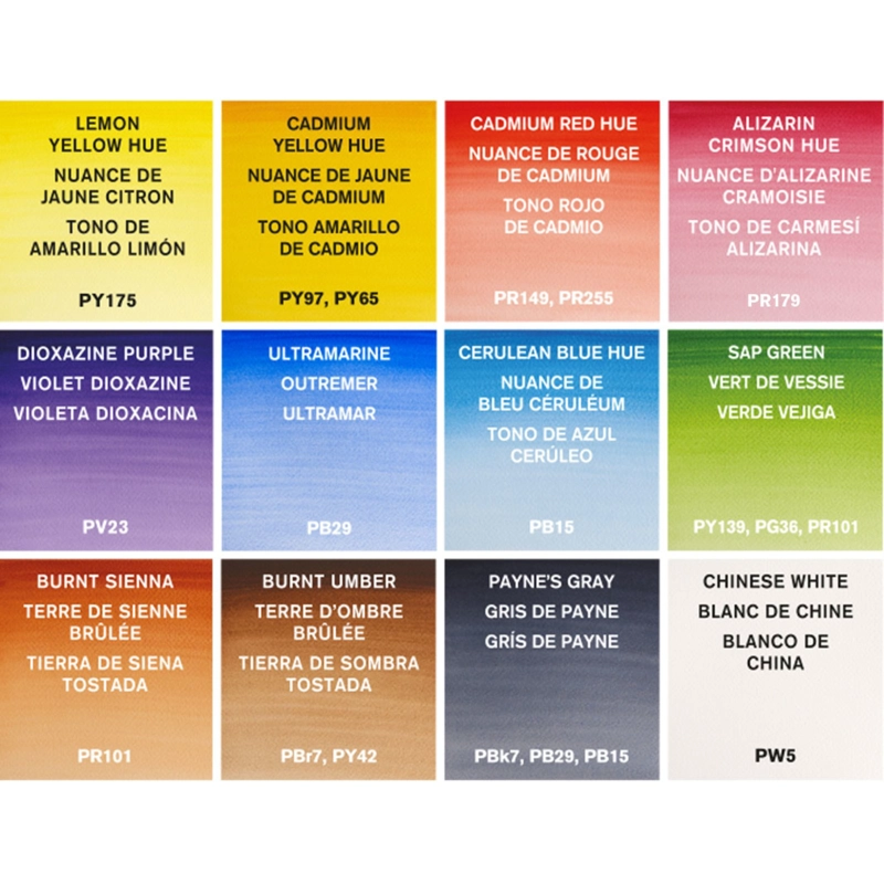 SET ACUARELAS WINSOR & NEWTON COTMAN 12 MEDIO GOD - 4