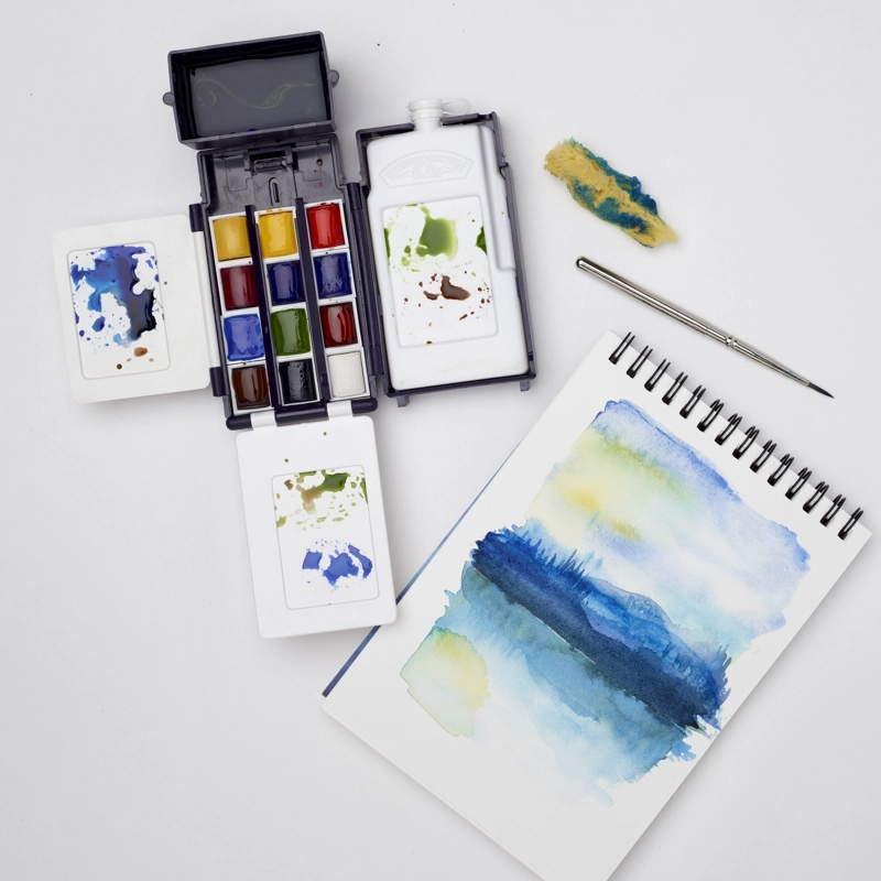 SET ACUARELAS WINSOR & NEWTON COTMAN 12 MEDIO GOD - 6