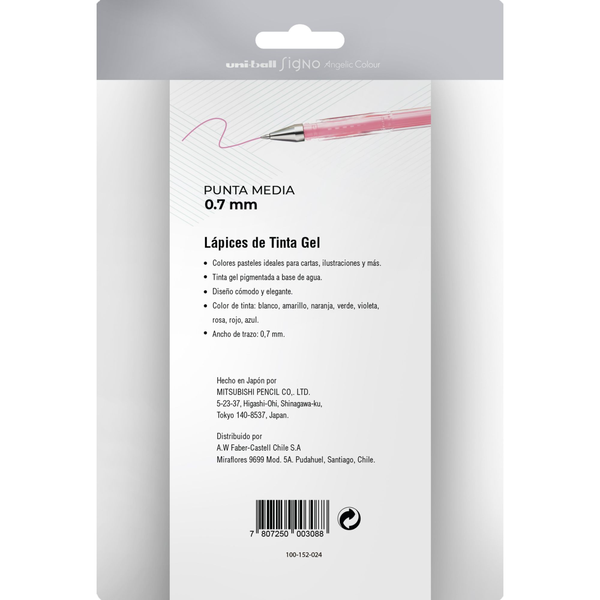 LAPICES GEL UNIBALL SIGNO-120 X8 COLORES PASTELES - 2