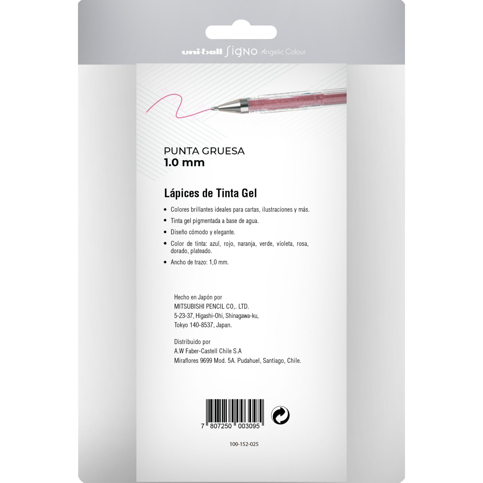 LAPICES GEL UNIBALL SIGNO-120 X8 COLORES BRILLANTES - 2