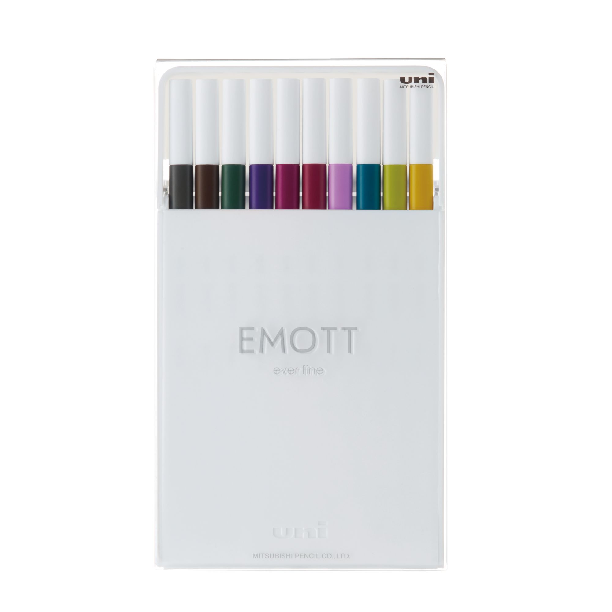 SET TIRALINEAS UNIBALL EMOTT PEM-SY N°3 X10 COLORES - 1