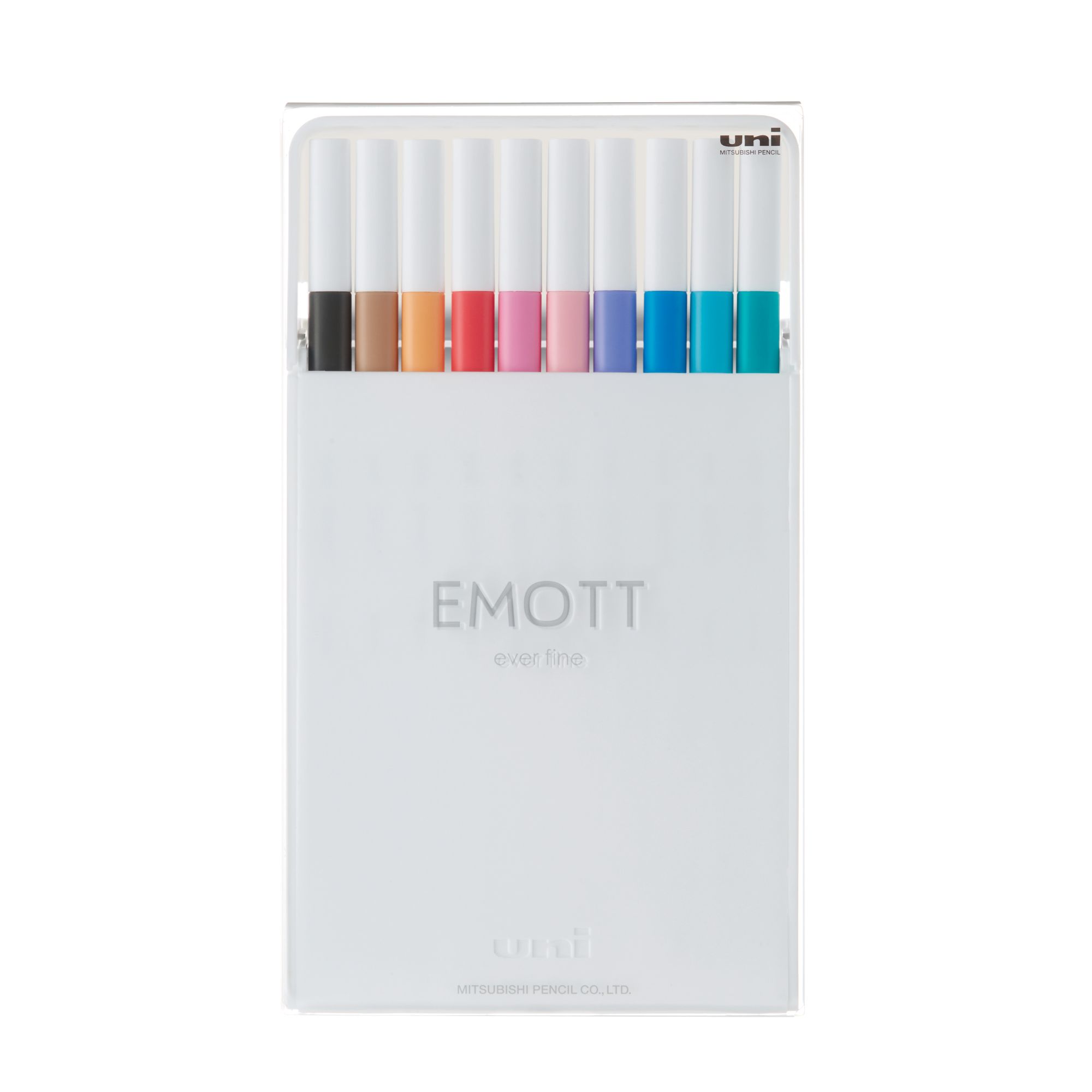 SET TIRALINEAS UNIBALL EMOTT PEM-SY N°2 X10 COLORES - 1