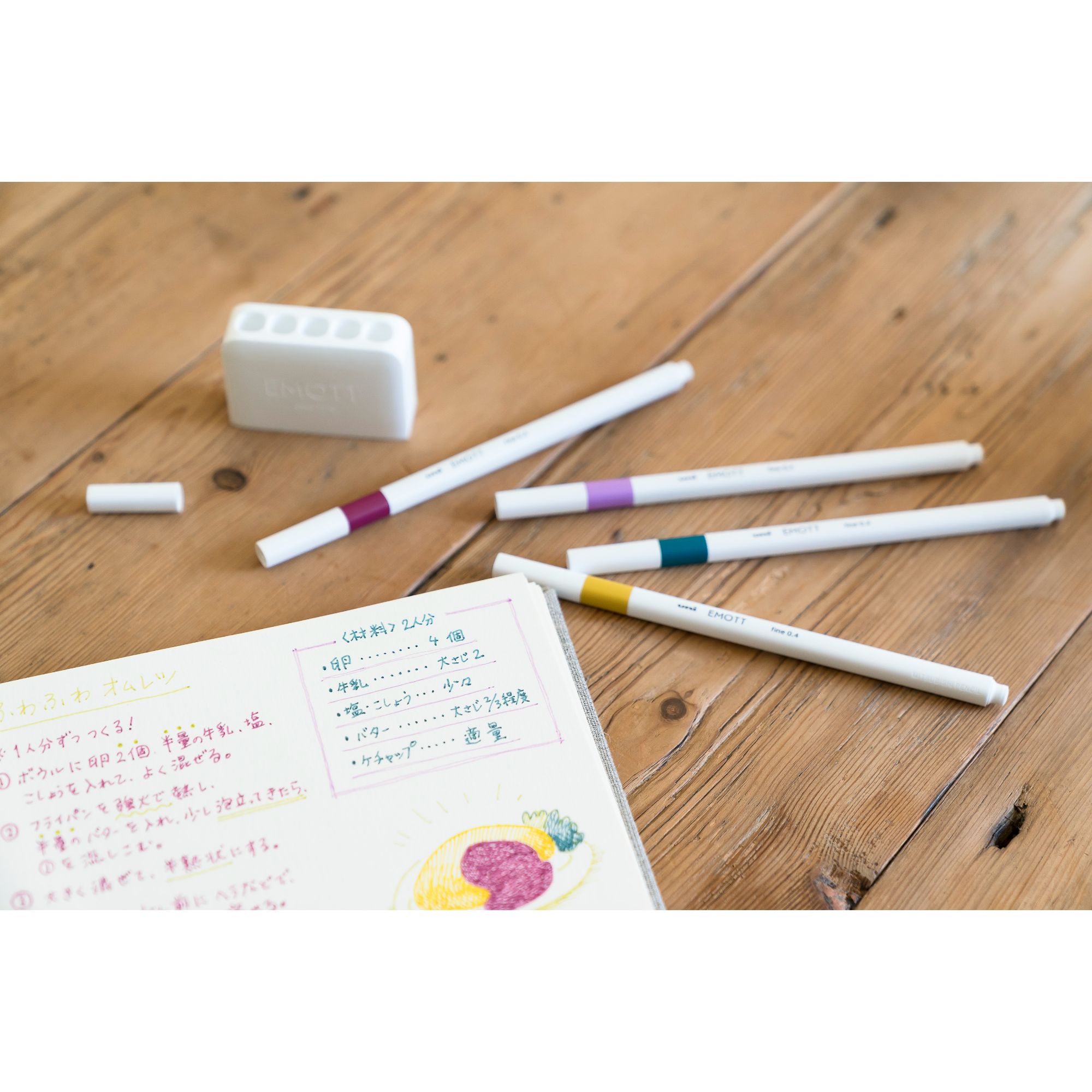 SET TIRALINEAS UNIBALL EMOTT PEM-SY N°8 X5 COLORES - 3