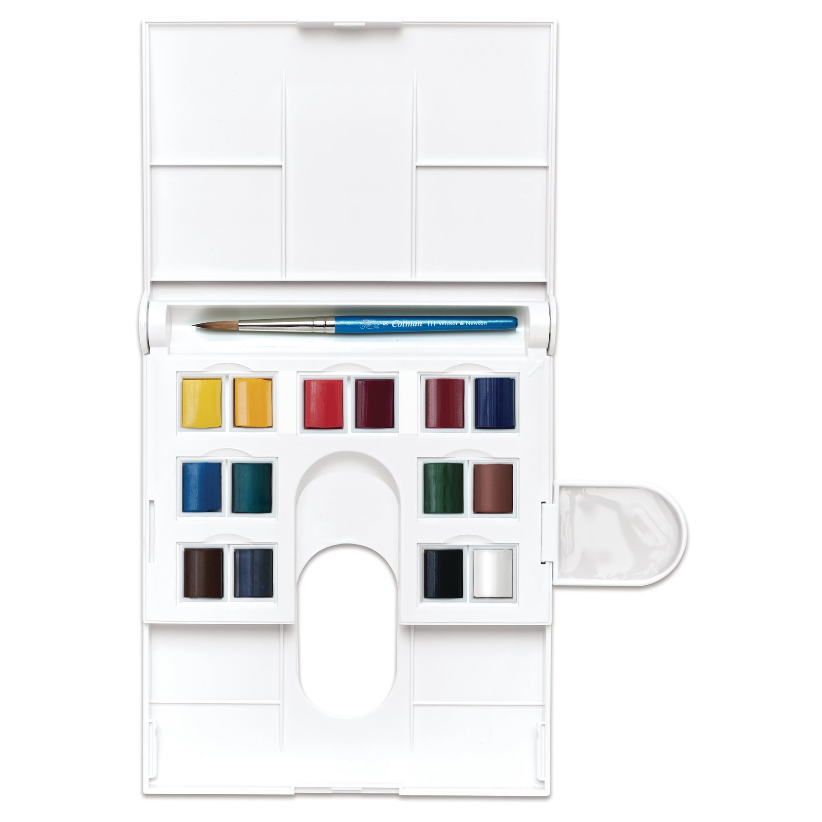 SET WINSOR & NEWTON DE ACUARELAS COTMAN 14 MEDIAS PASTILLAS - 5