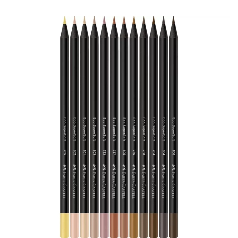 ECOLAPICES SUPERSOFT X 12 COLORES PIEL - 2