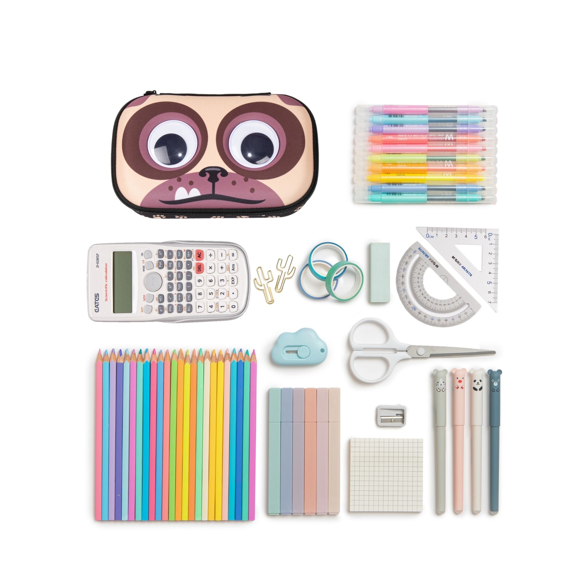 ESTUCHEL RIGIDO GOOGLY EYED PUG - 3