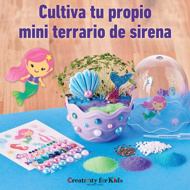 CREATIVITY FOR KIDS: MINI GARDEN - SIRENA KIT TERRARIO - 2
