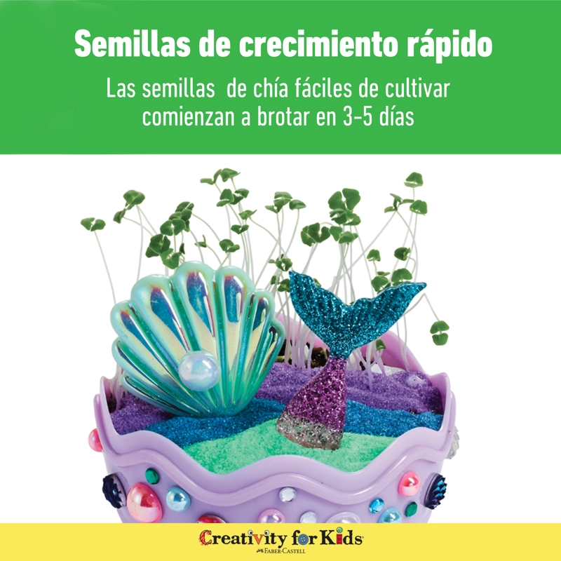 CREATIVITY FOR KIDS: MINI GARDEN - SIRENA KIT TERRARIO - 5