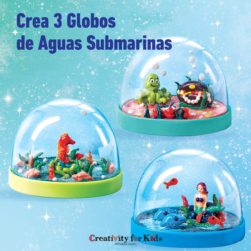 CREATIVITY FOR KIDS: GLOBOS DE NIEVE - BAJO EL MAR - 5