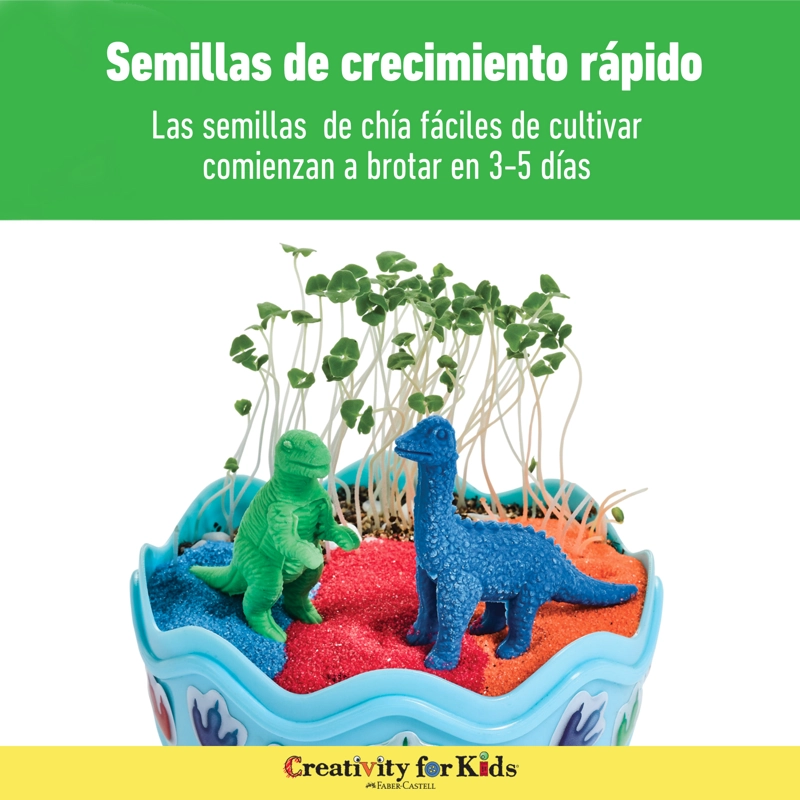 CREATIVITY FOR KIDS: MINI GARDEN - DINOSAURIO KIT TERRARIO - 5