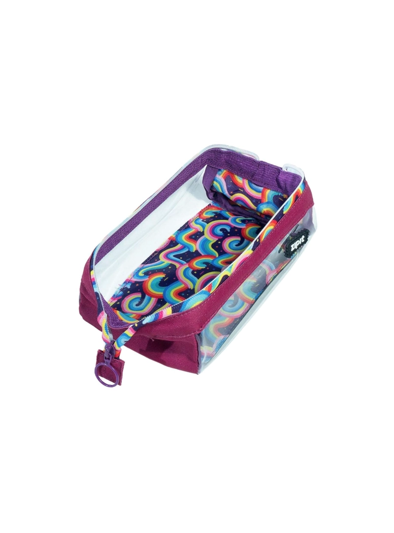 ESTUCHE LENNY FABER-CASTELL FUCSIA TRANSPARENTE - 2