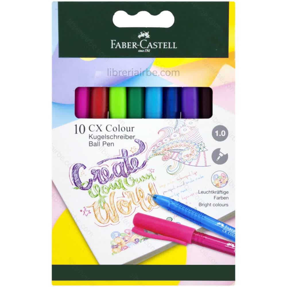 BOLIGRAFO CX COLOUR FABER-CASTELL X10 COLORES - 1