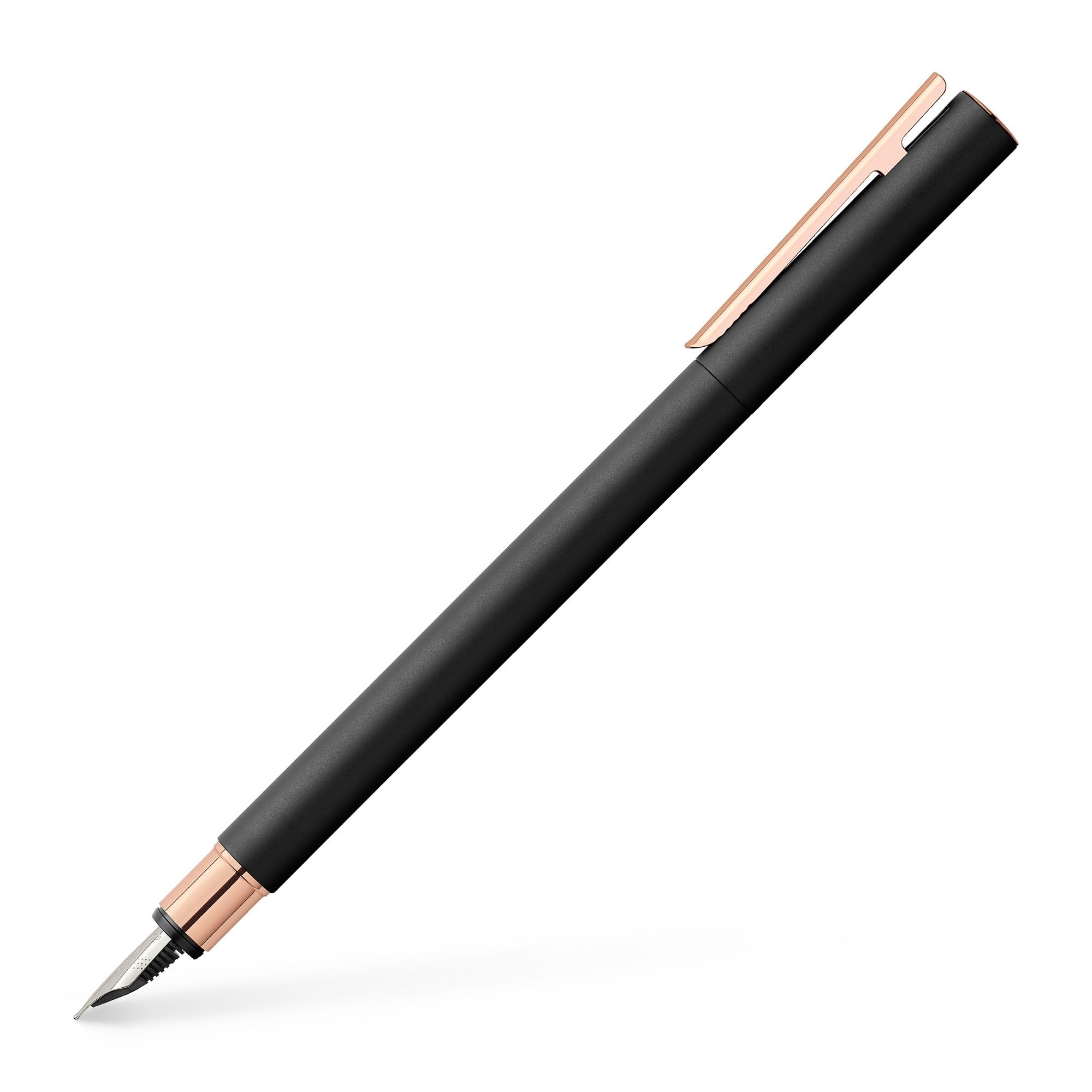 PLUMA NEO SLIM METAL NEGRO, ROSEGOLD, M FABER-CASTELL - 1