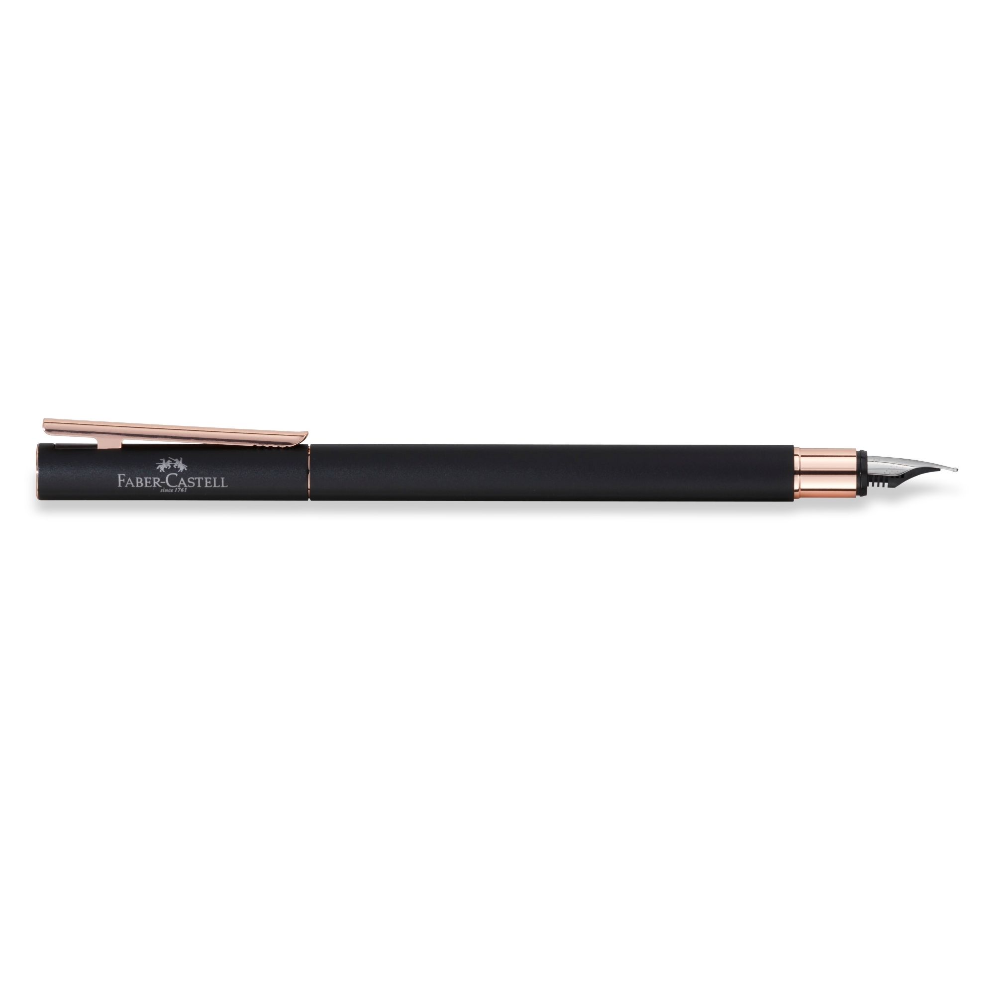 PLUMA NEO SLIM METAL NEGRO, ROSEGOLD, M FABER-CASTELL - 2