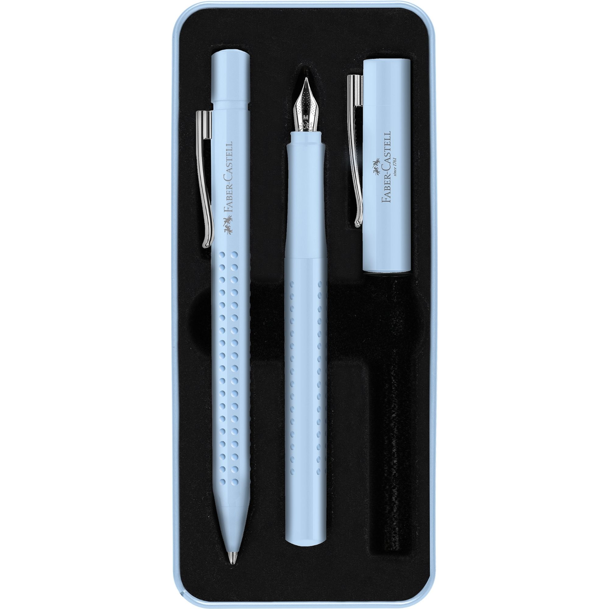 SET PLUMA M/ BOLIGRAFO GRIP 2010 SKY BLUE FABER-CASTELL - 3