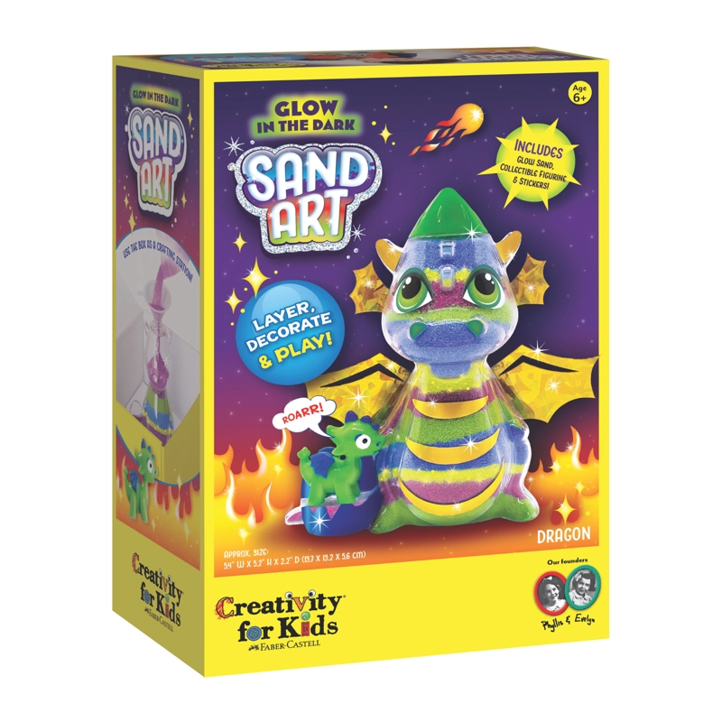 JUGUETE CREATIVITY FOR KIDS ARTE ARENA DE COLOR -DRAGON NEON - 1