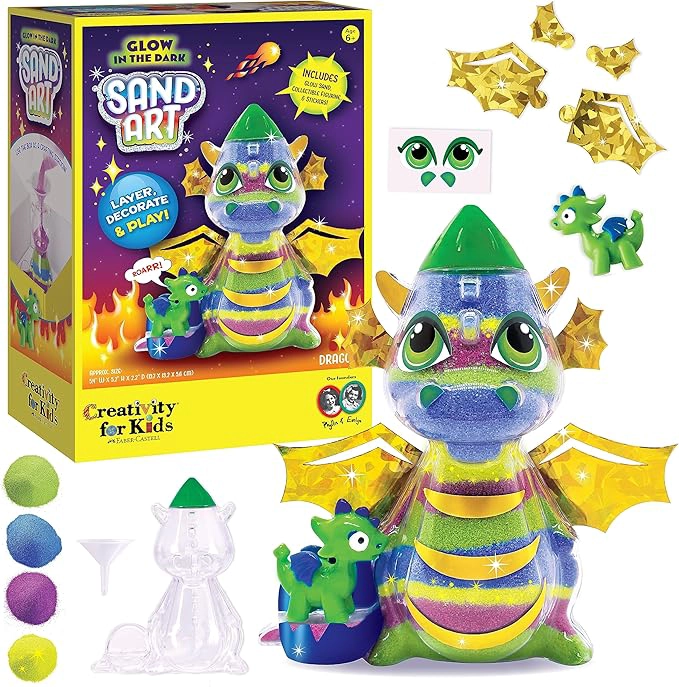 JUGUETE CREATIVITY FOR KIDS ARTE ARENA DE COLOR -DRAGON NEON - 2