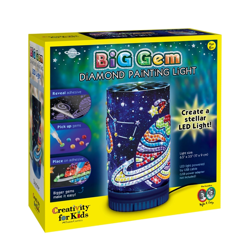 JUGUETE CREATIVITY FOR KIDS PINTURA CON GEMAS LUZ LED - 1