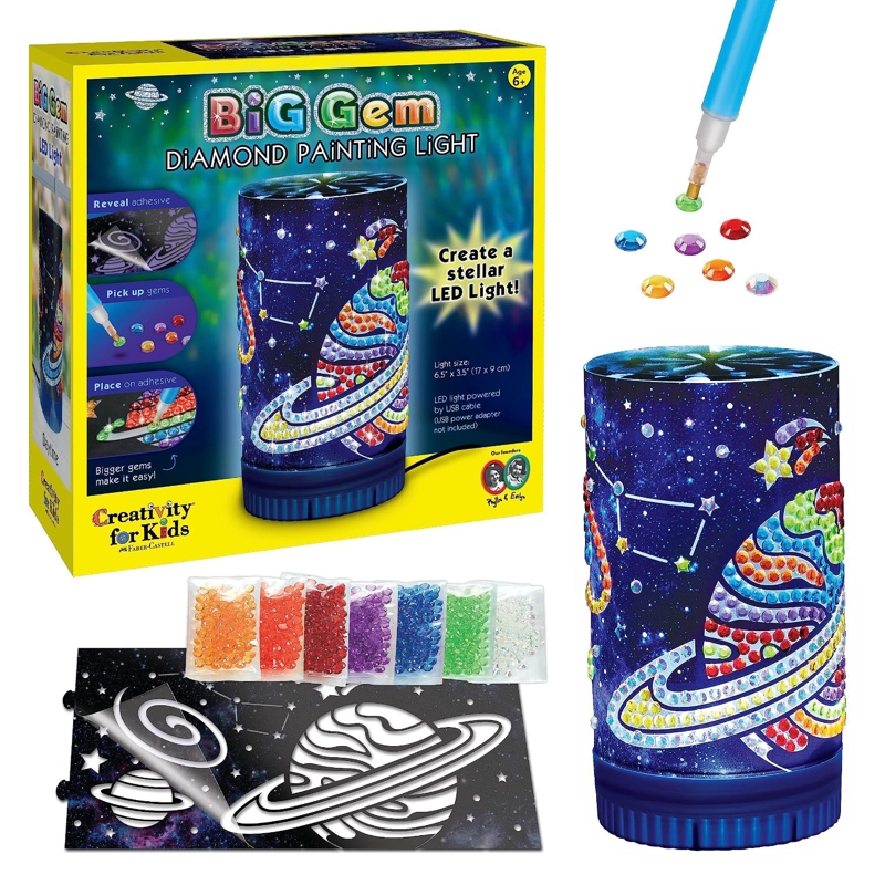 JUGUETE CREATIVITY FOR KIDS PINTURA CON GEMAS LUZ LED - 2