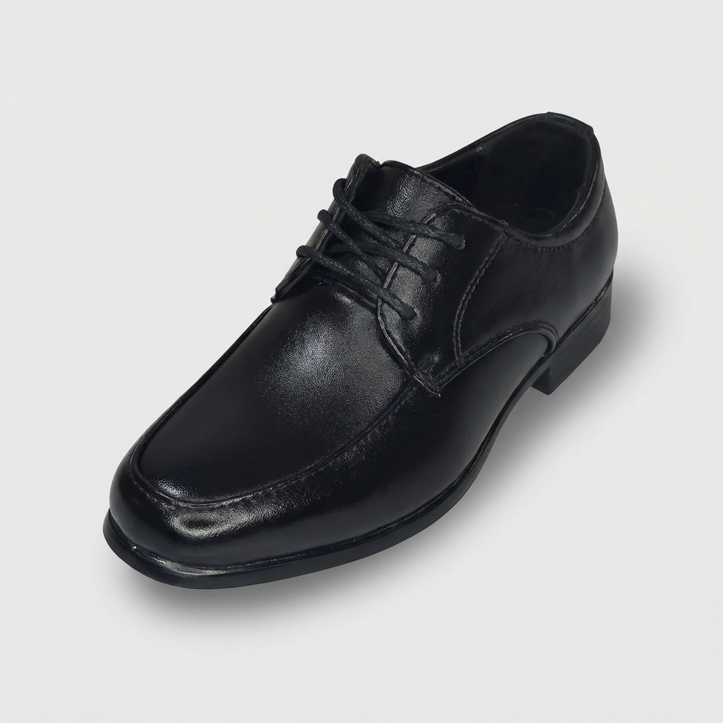 ZAPATO ESCOLAR NEGRO NIÑO CON CORDON 3220 TALLAS  26 A 37 - 5