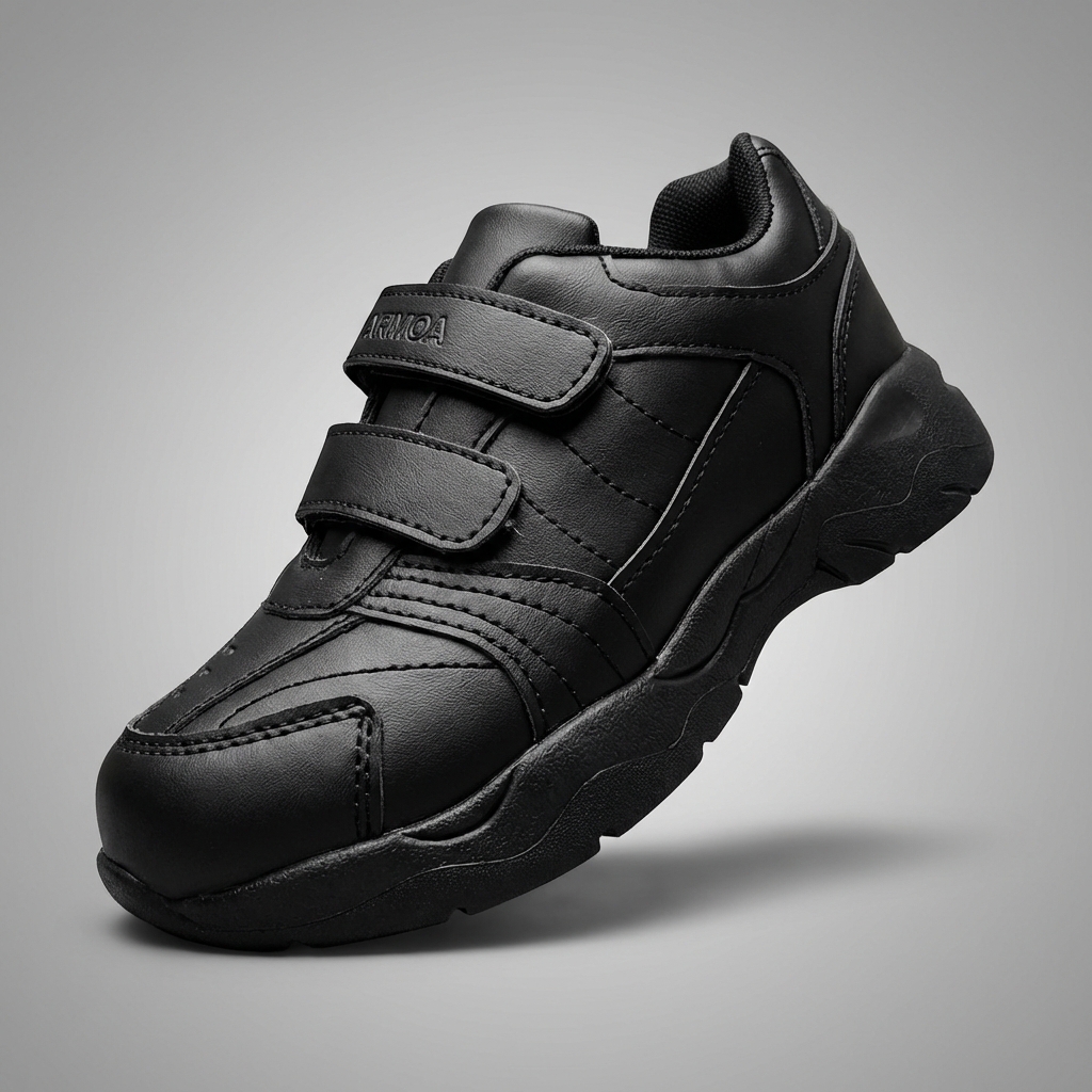ZAPATILLA ESCOLAR NEGRA ARMONIA 7059 VELCRO - 4